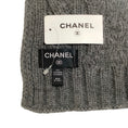 Load image into Gallery viewer, Chanel 2009 Gray Cashmere Cable Knit No 5 Scarf
