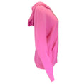 Load image into Gallery viewer, Rick Owens Hot Pink Hooded Zip-Front Cashmere Knit Sweater
