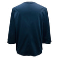 Load image into Gallery viewer, The Row Navy Blue Three Quarter Sleeved Cotton Top
