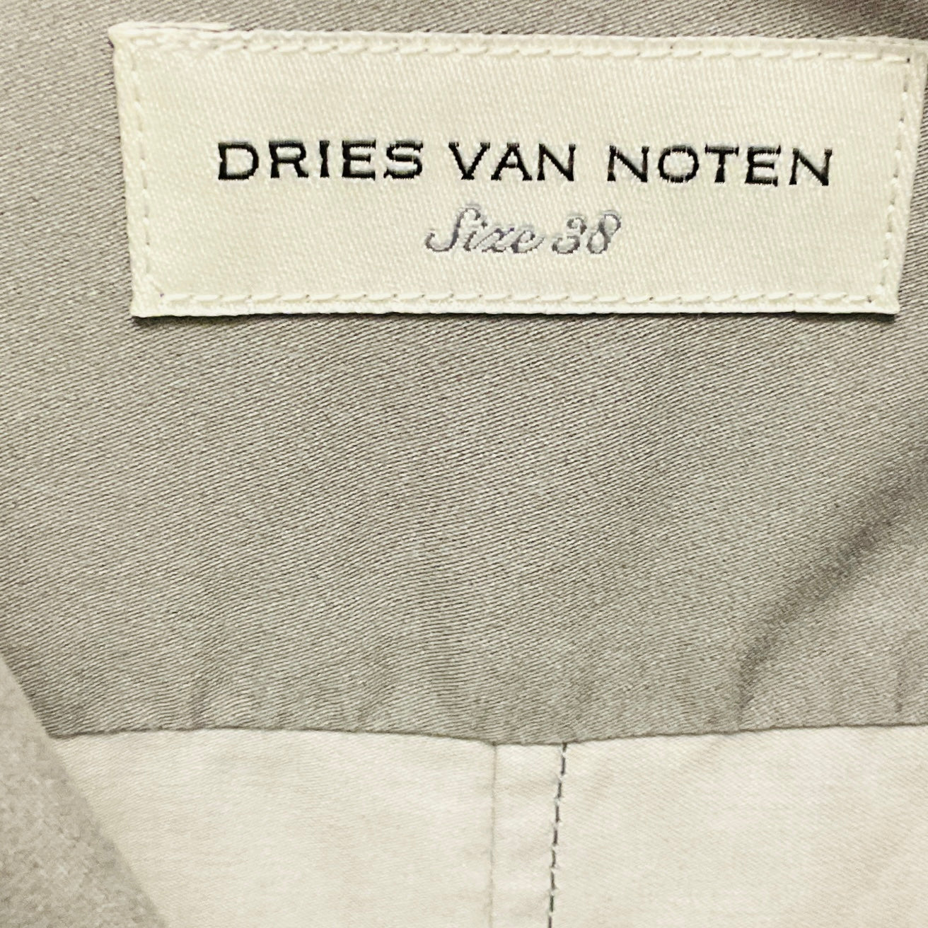 Dries Van Noten Grey Flower Print Cotton Shirt / Blouse