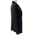 Load image into Gallery viewer, St. John Charcoal Blazer with Black Velvet Collar
