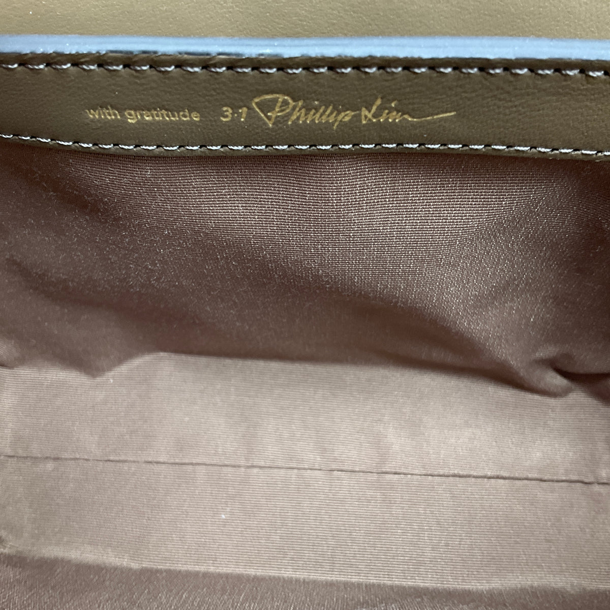 3.1 Phillip Lim Portobello Chocolate ID Quilted Shoulder Bag with Chain