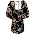 Load image into Gallery viewer, Cara Cara Inslee Floral Black Velvet Adolphine Dress
