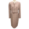 Load image into Gallery viewer, Paule Ka Pink / Brown Multi Plaid Jacket and Dress Two-Piece Set
