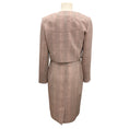 Load image into Gallery viewer, Paule Ka Pink / Brown Multi Plaid Jacket and Dress Two-Piece Set
