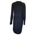 Load image into Gallery viewer, Sofie D'Hoore Black Long Sleeved Wool Midi Dress
