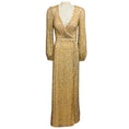 Load image into Gallery viewer, Mac Duggal Champagne Metallic Sequined Gown / Formal Dress
