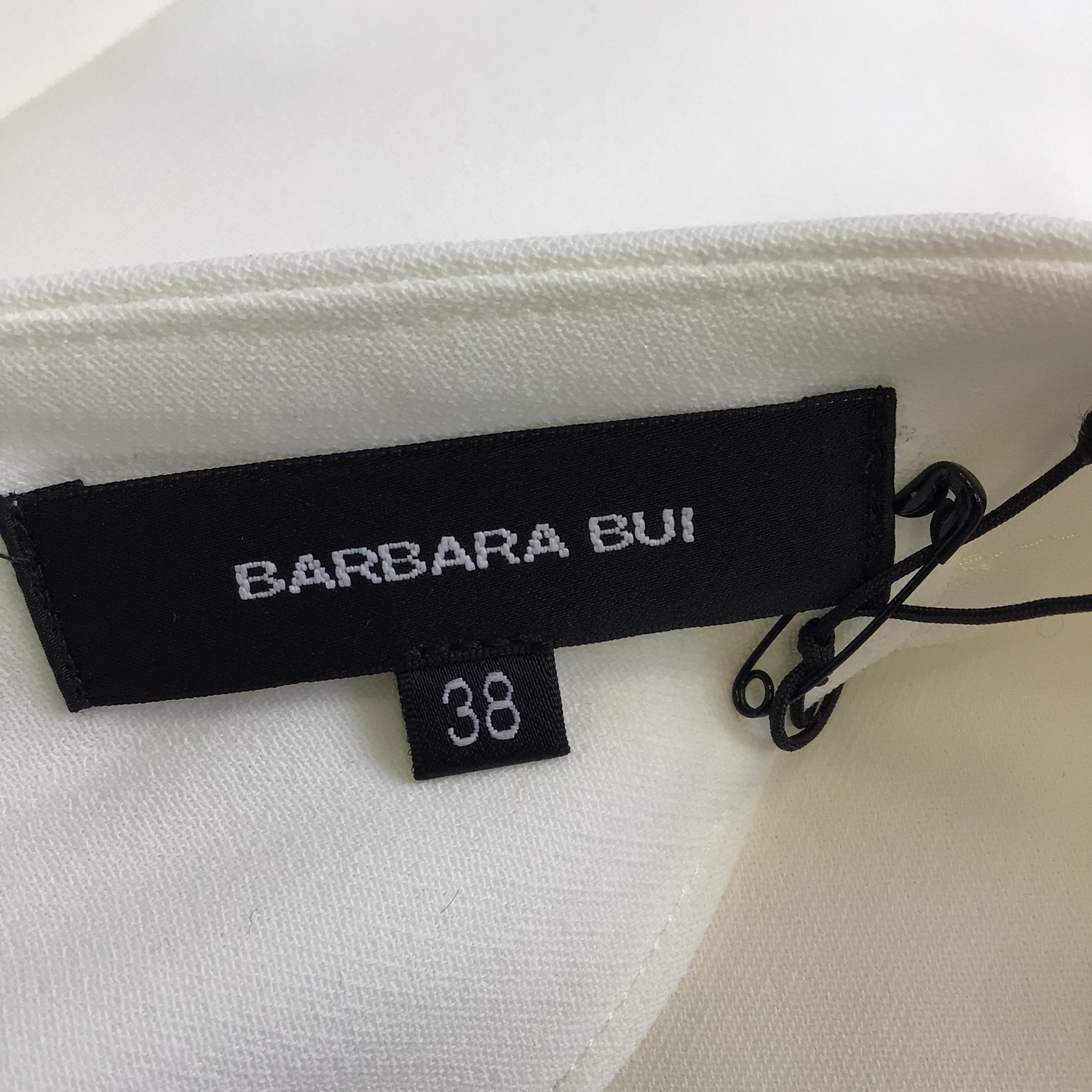 Barbara Bui White / Silver Buckle Sleeveless Crepe Mini Dress
