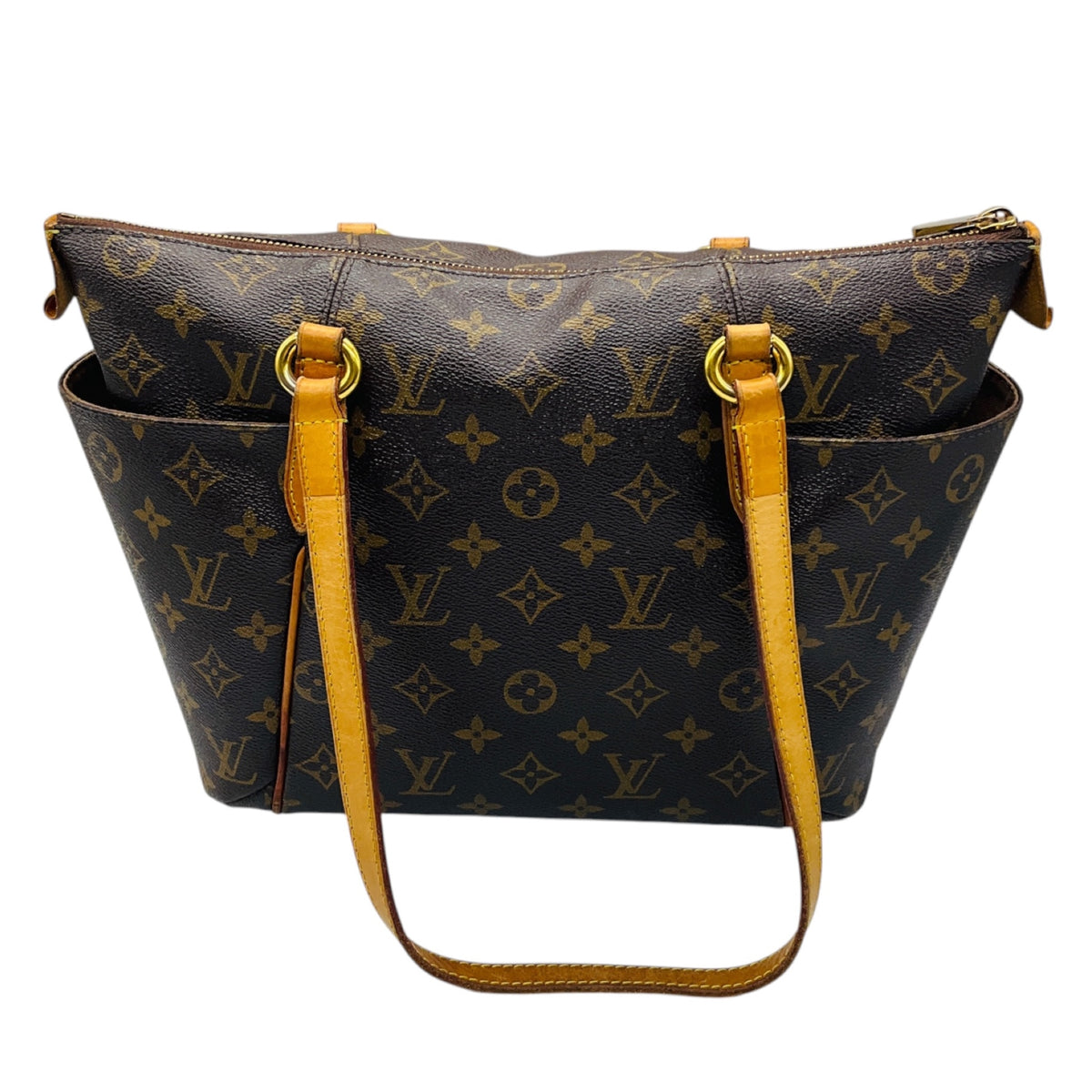 Louis Vuitton Brown Monogram Canvas Double Top Handle Tote Handbag