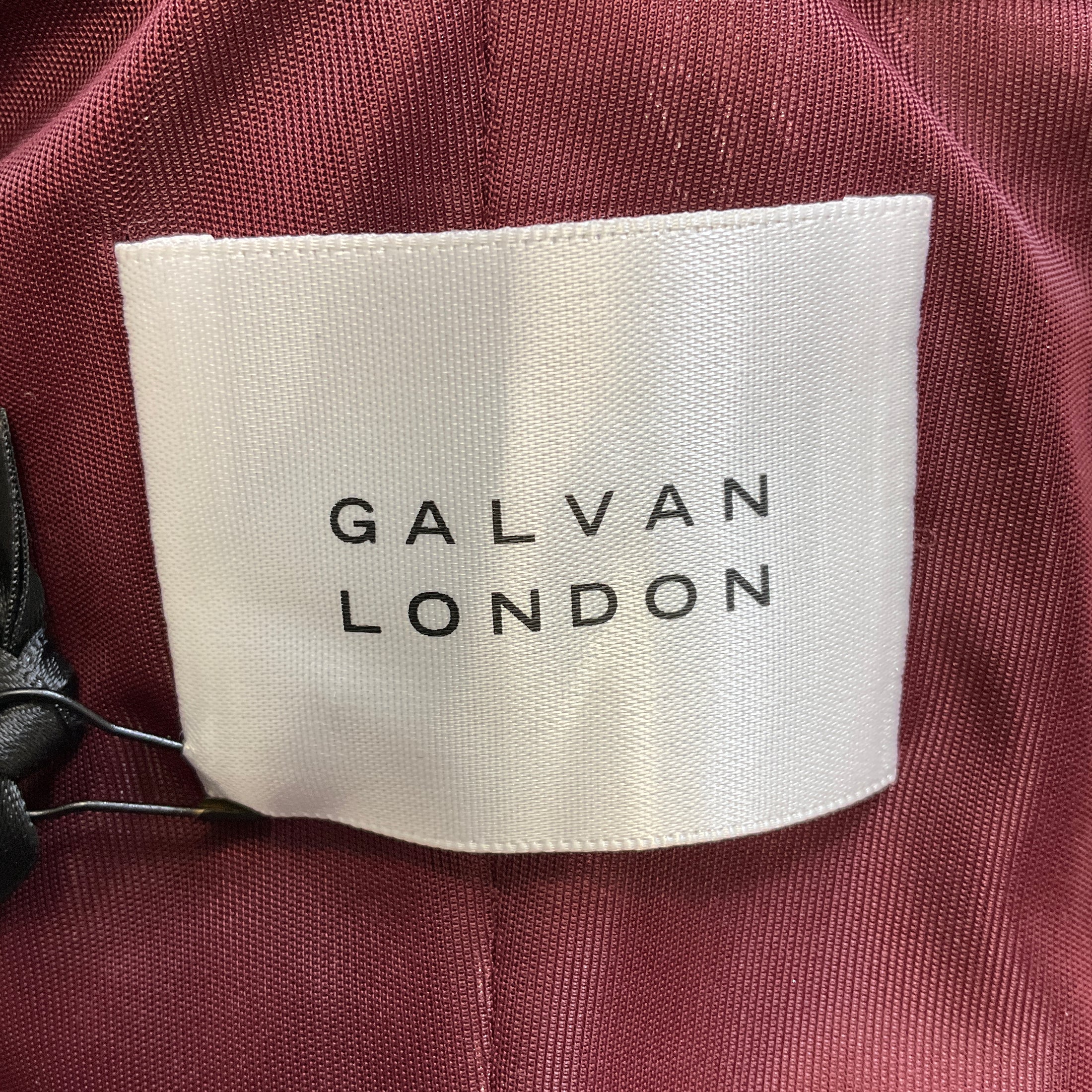 Galvan London Oxblood Sequined Burnished Valletta Dress