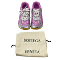 Load image into Gallery viewer, Bottega Veneta Pink Gloss / Silver Lightweight Technical Fabric and Mesh Orbit Runner Sneaker
