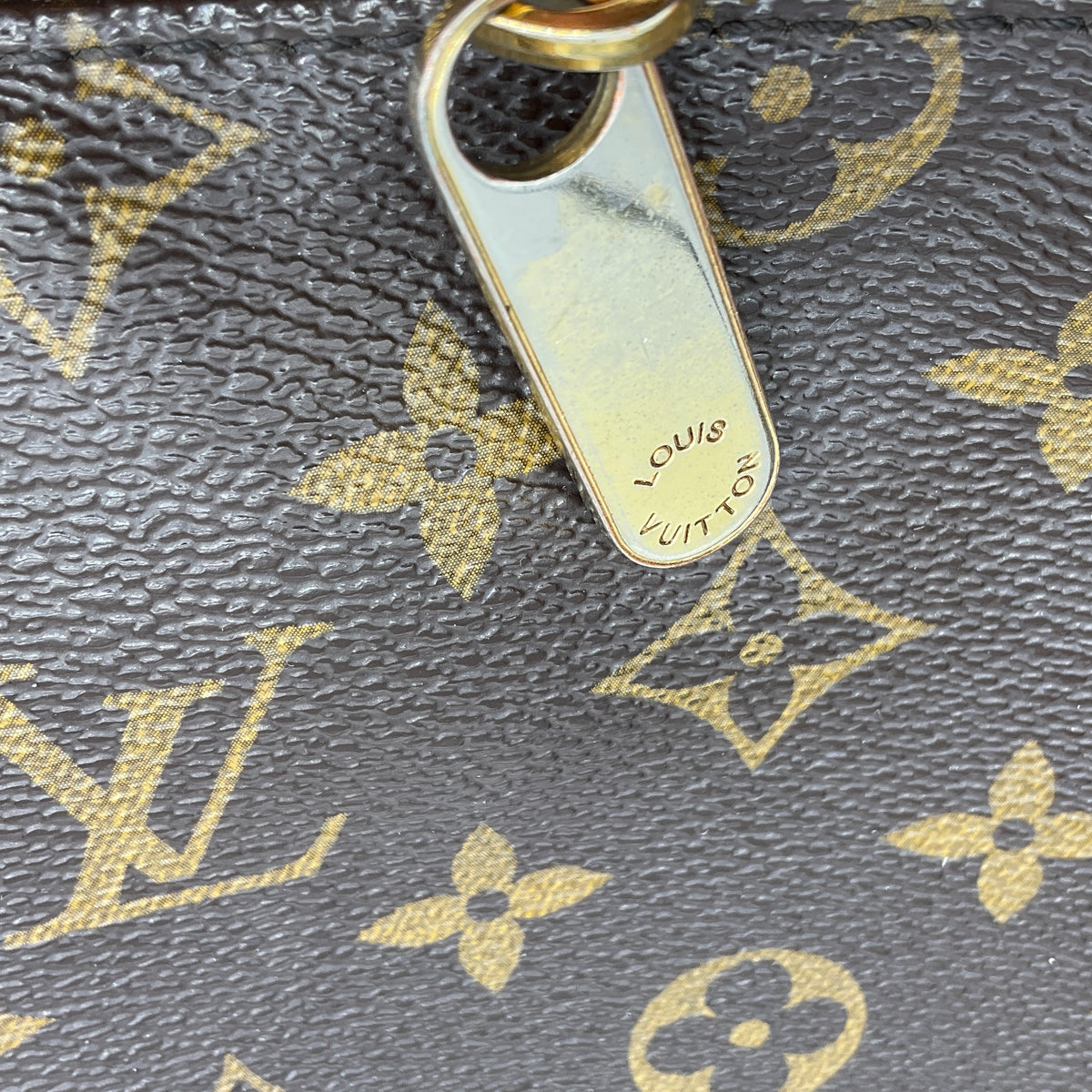 Louis Vuitton Brown Monogram Canvas Double Top Handle Tote Handbag