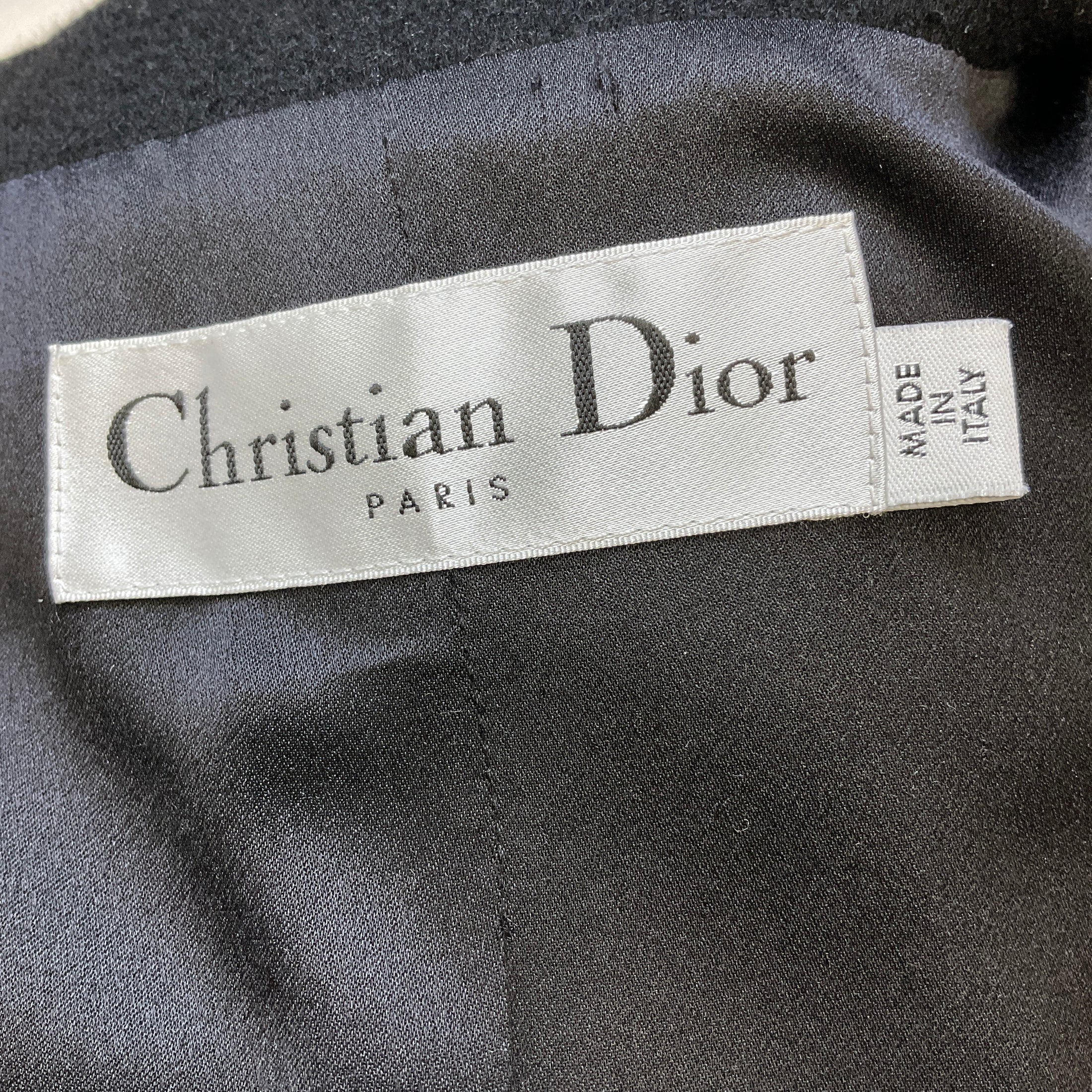 Christian Dior Ivory / Black Cashmere Vest