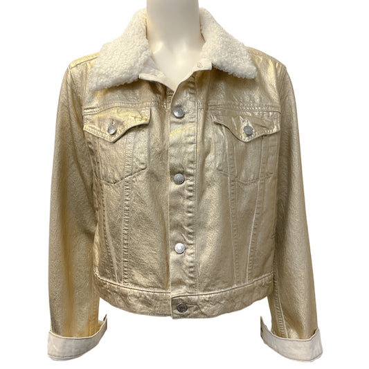 Simkhai Matte Gold Denim Copeland Jacket
