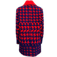 Load image into Gallery viewer, Mary Katrantzou Red / Purple Wool Houndstooth Coat
