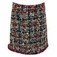 Load image into Gallery viewer, Etro Burgundy / Green / Navy Multi Wool and Mohair Tweed Skirt

