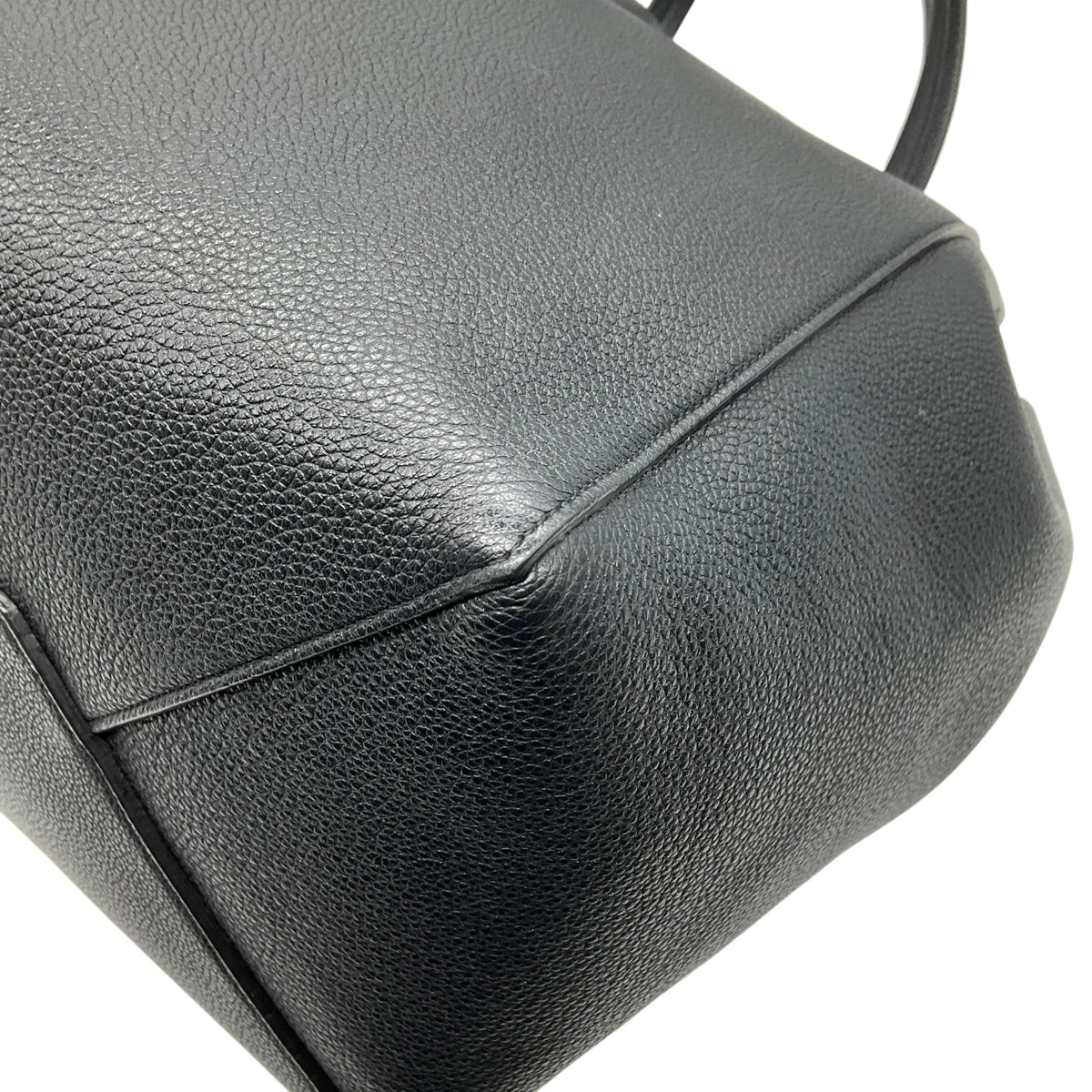 Celine Black Leather Phantom Tie Cabas Tote
