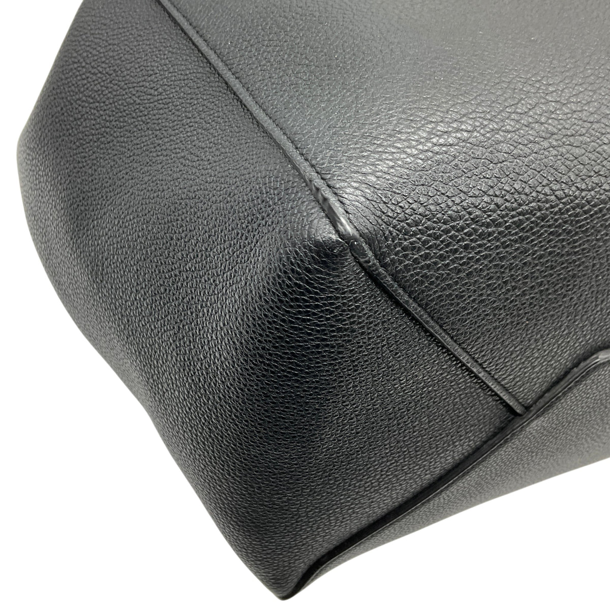 Celine Black Leather Phantom Tie Cabas Tote