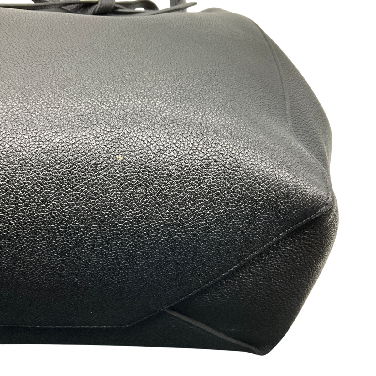 Celine Black Leather Phantom Tie Cabas Tote