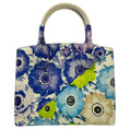 Load image into Gallery viewer, Salvatore Ferragamo New Lavender Mascarpone Calfskin Floral Print Small The Studio Bag

