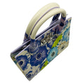 Load image into Gallery viewer, Salvatore Ferragamo New Lavender Mascarpone Calfskin Floral Print Small The Studio Bag
