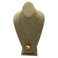 Load image into Gallery viewer, Ferragamo Gold Aluminum and Brass Sculptural Pendant Necklace
