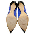 Load image into Gallery viewer, Christian Dior Black Suede / Cobalt Blue Mesh Songe Pumps
