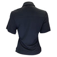 Load image into Gallery viewer, Maison Rabih Kayrouz Navy Blue Short Sleeved Polo Top
