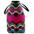 Load image into Gallery viewer, Emilio Pucci Teal / Fuchsia Multi Color Tote Bag
