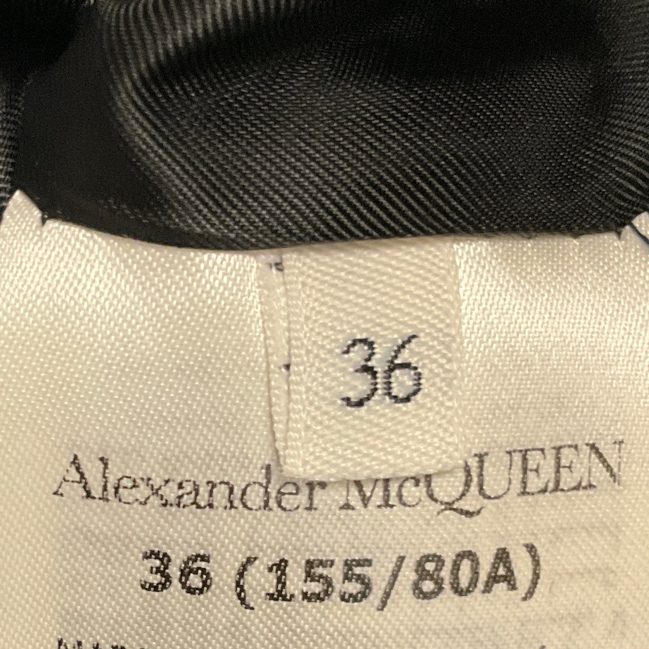 Alexander McQueen Blue Medium Wash One Button Denim Jacket