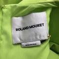 Load image into Gallery viewer, Roland Mouret Lime Green Short Sleeved Wool and Silk Crepe Midi Dress

