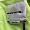 Load image into Gallery viewer, Roland Mouret Lime Green Short Sleeved Wool and Silk Crepe Midi Dress

