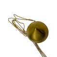 Load image into Gallery viewer, Ferragamo Gold Aluminum and Brass Sculptural Pendant Necklace
