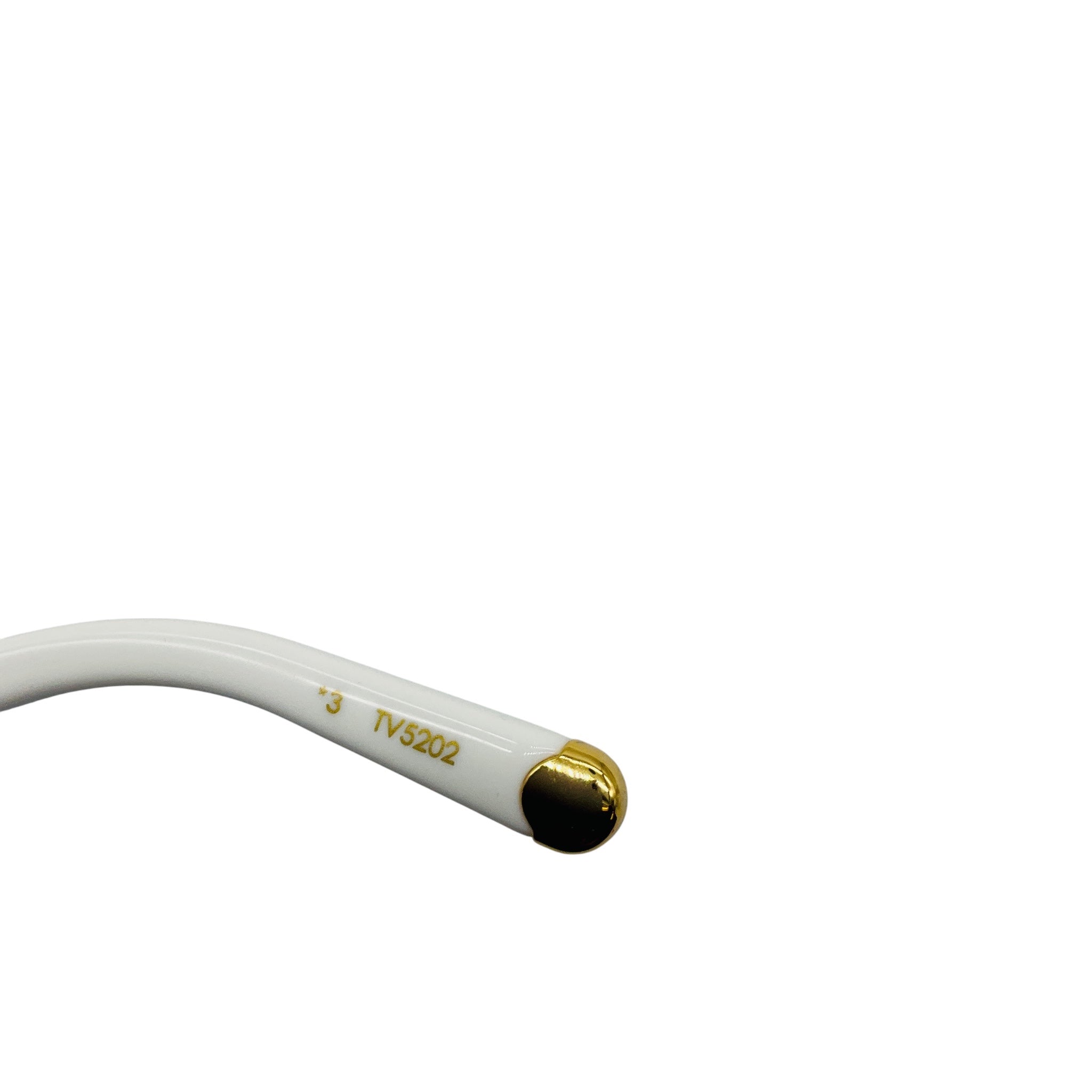 Louis Vuitton White LV Shadow Square Sunglasses