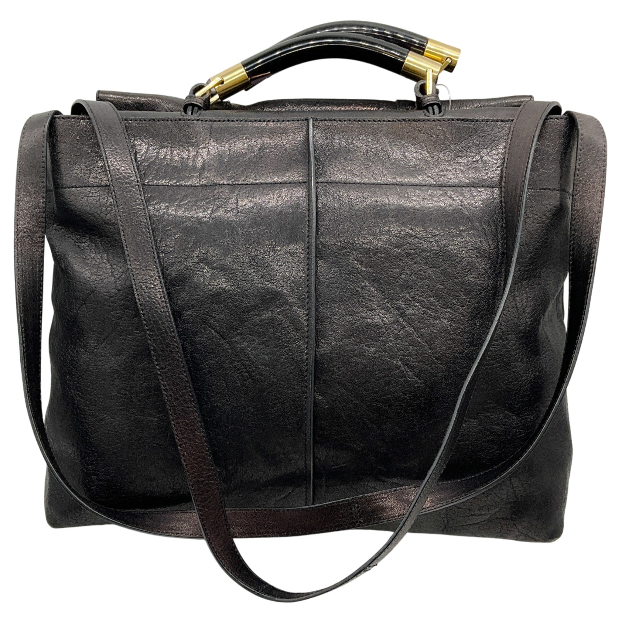 Chloe Black Leather Saskia Two Way Bag