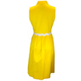 Load image into Gallery viewer, Moschino Couture Yellow / White Sleeveless Button Down Cotton Midi Dress
