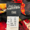 Load image into Gallery viewer, Jean Paul Gaultier Femme Red Multi Printed Silk Chiffon Top
