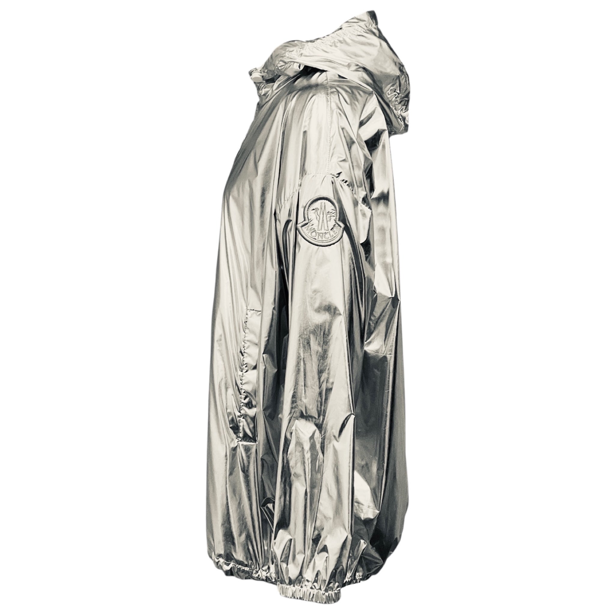 Moncler Silver / White Jubba Reversible Hooded Jacket