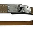 Load image into Gallery viewer, Hermes Taupe 2016 Epsom Leather Kelly Belt with Silver Buckle
