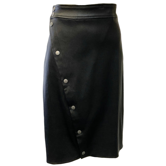 Rag & Bone Black Leather Baha Skirt
