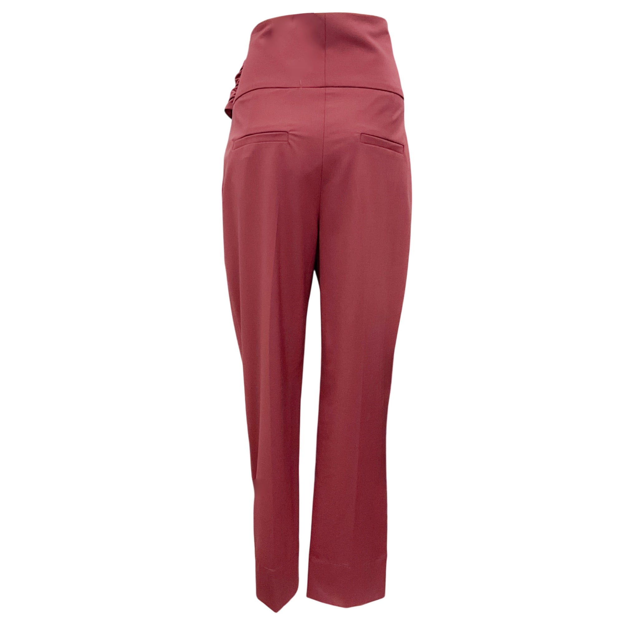 Brunello Cucinelli Mauve Cropped Wool Pants