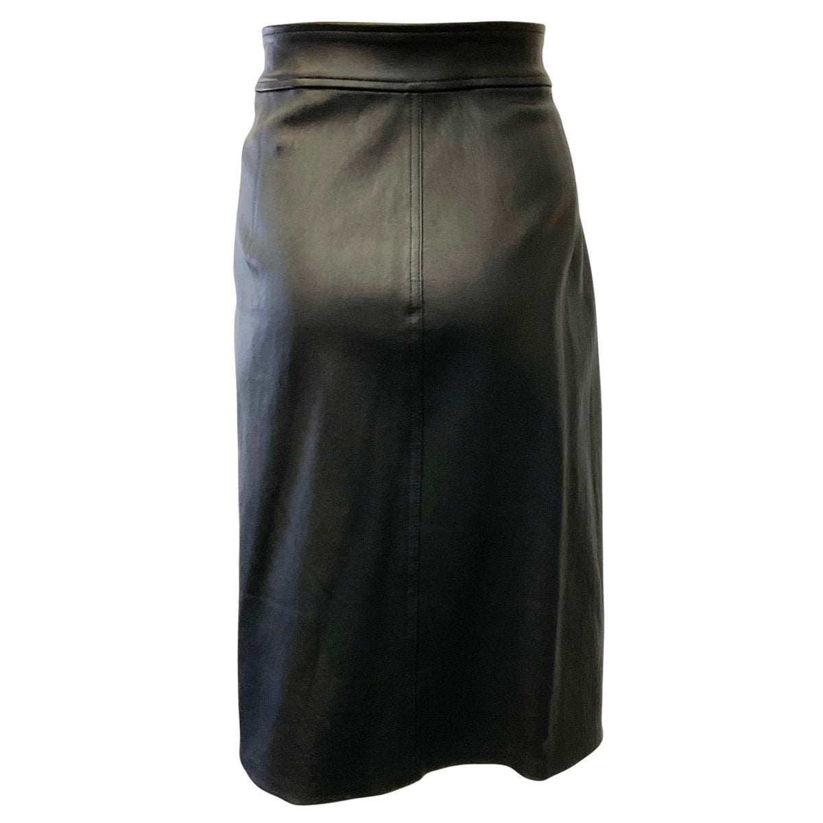 Rag & Bone Black Leather Baha Skirt