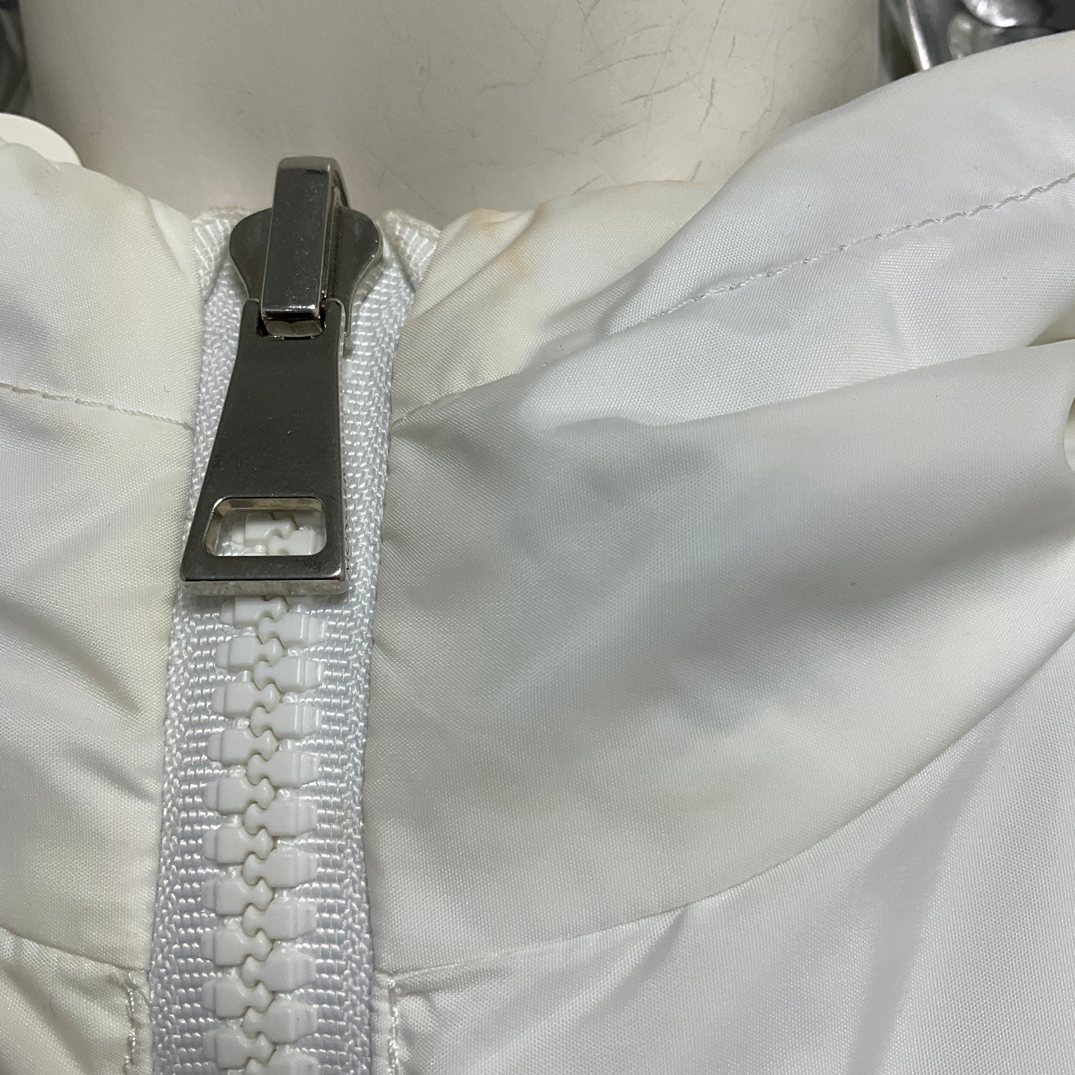 Moncler Silver / White Jubba Reversible Hooded Jacket