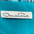 Load image into Gallery viewer, Oscar de la Renta Turquoise / Red Multi Embellished Open Front Jacket
