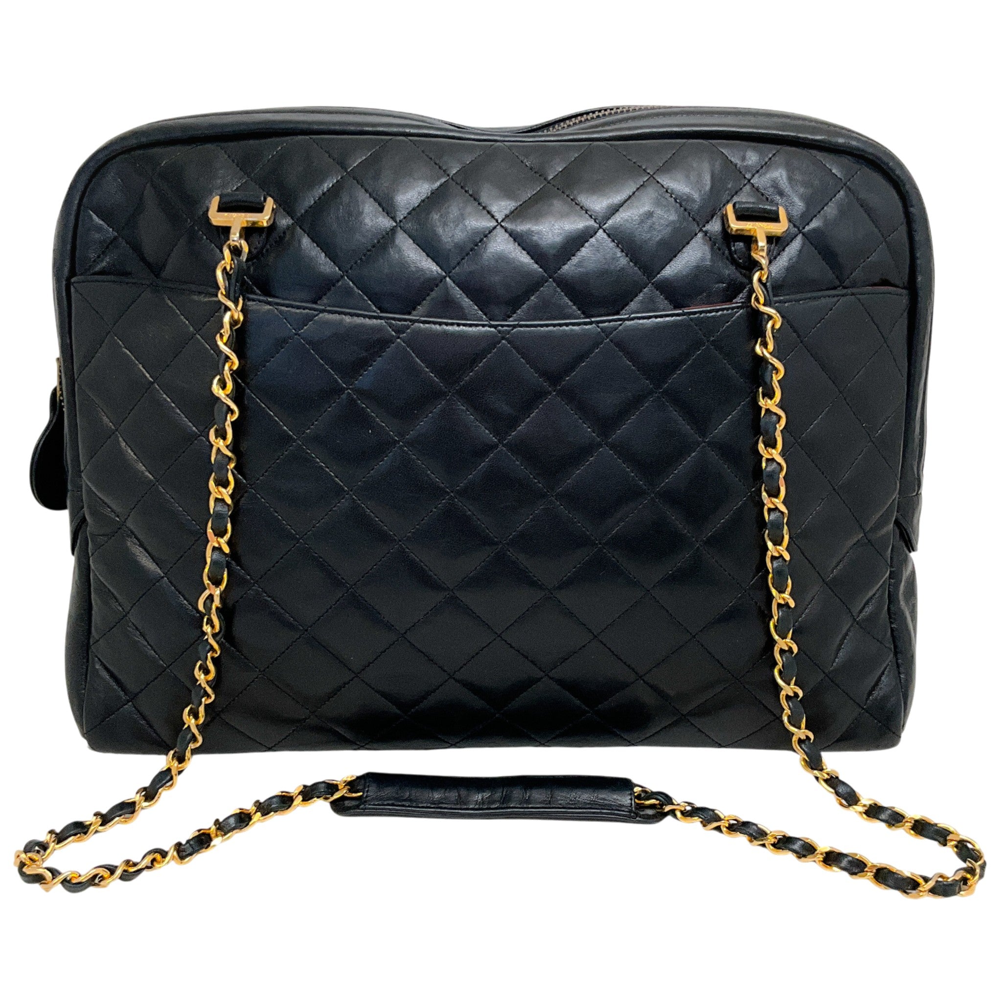 Chanel Vintage 1989-91 Black Quilted Leather Shoulder Bag
