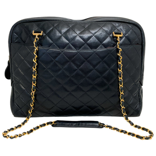 Chanel Vintage 1989-91 Black Quilted Leather Shoulder Bag
