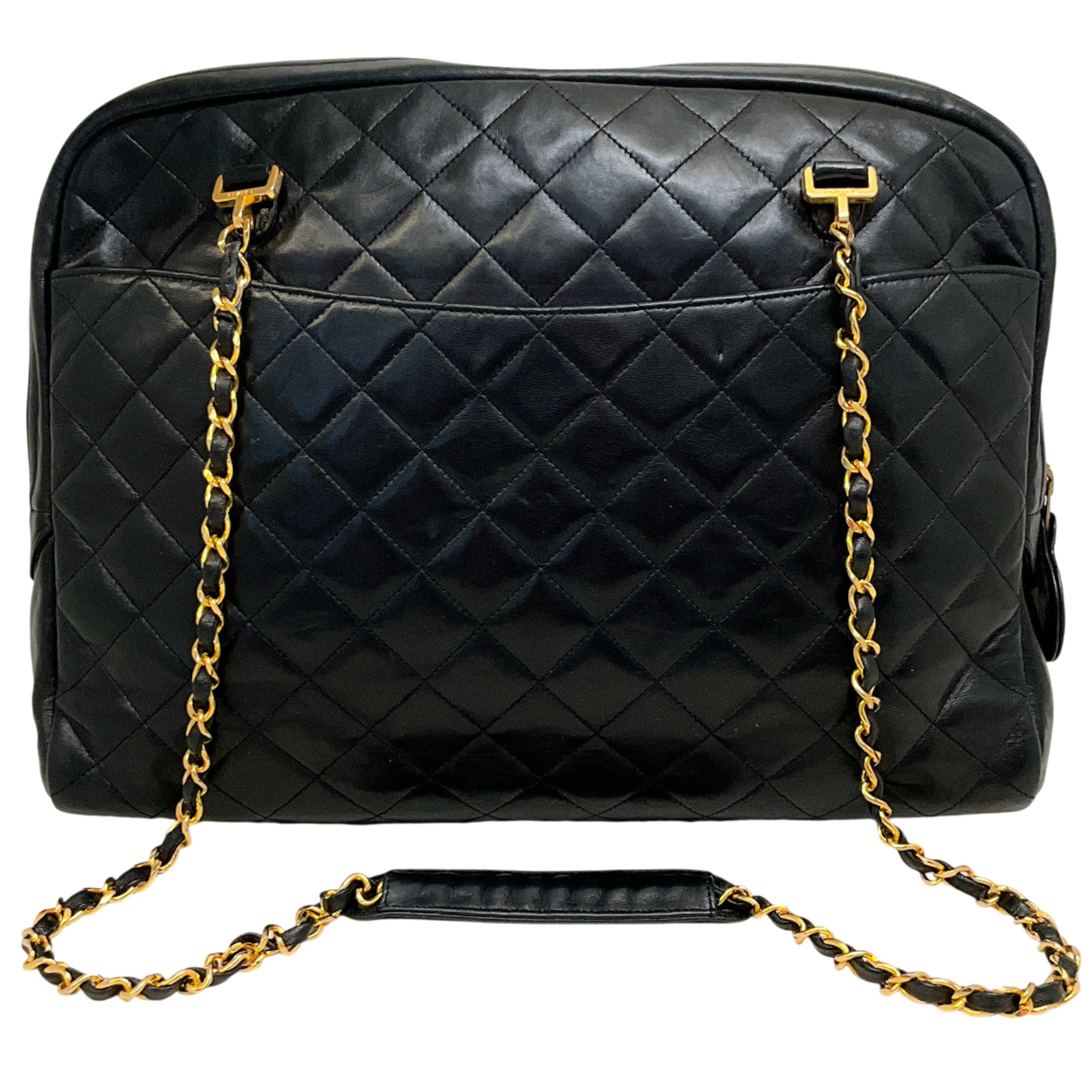 Chanel Vintage 1989-91 Black Quilted Leather Shoulder Bag