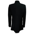 Load image into Gallery viewer, Brandon Maxwell Black Notched Collar One Button Wool and Silk Jacket
