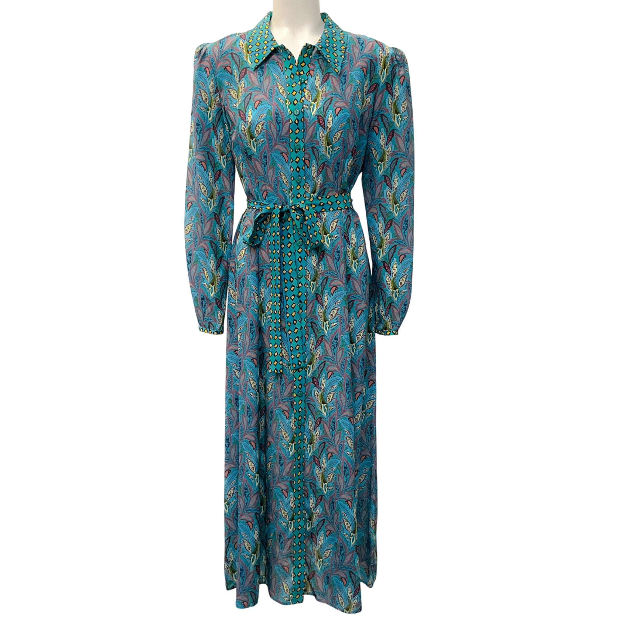 Saloni Caudex Turquoise Vanessa B Dress
