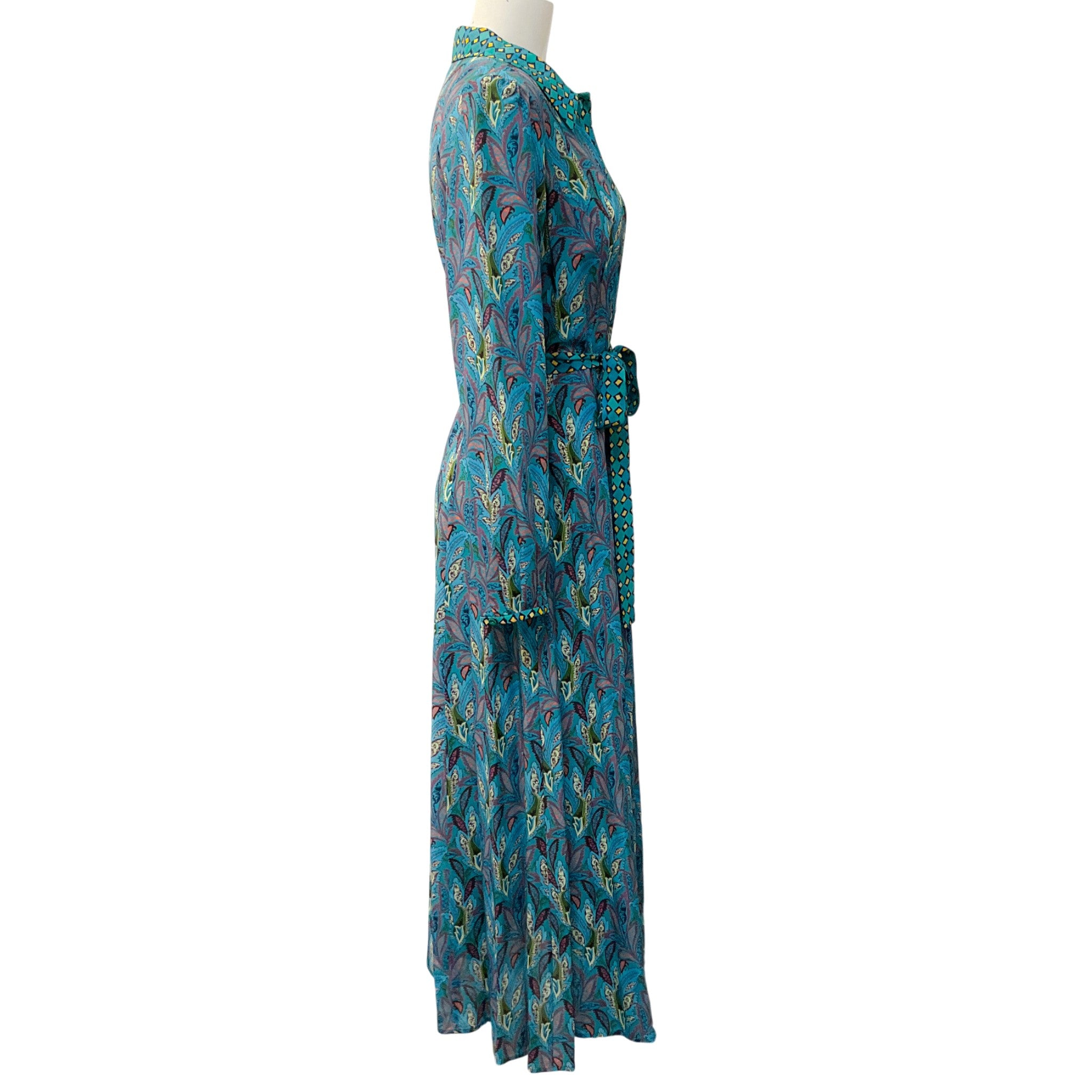 Saloni Caudex Turquoise Vanessa B Dress